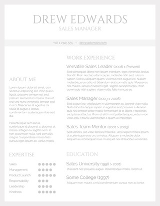 a fresher Resume Doc Format